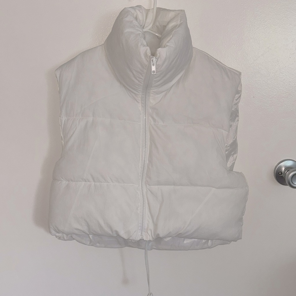 White Puffer Vest